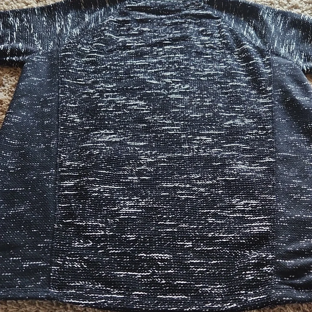 Liz Clairborne Weekend Knit 3 Quarter Length Sleeve Black & White Top Womans XXL - Picture 7 of 9